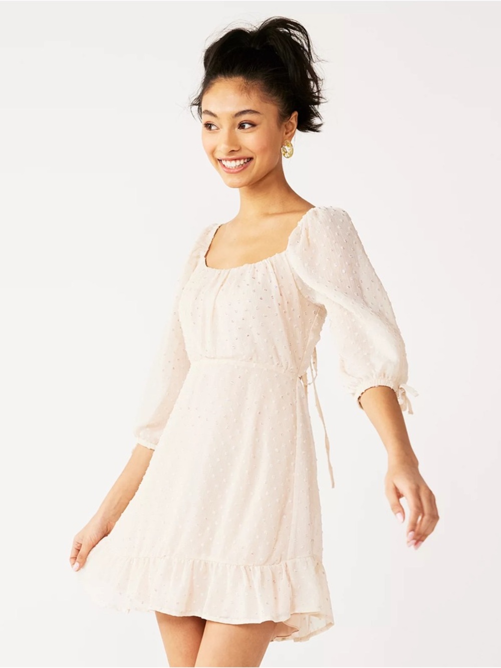 Speechless Back Cutout Chiffon Dress Size M